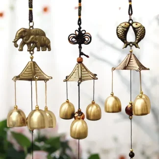 Retro Triple Bell Wind Chimes